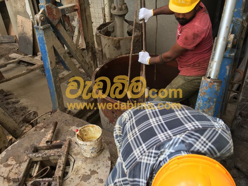 Piling and pile base Grouting Construction In Colombo