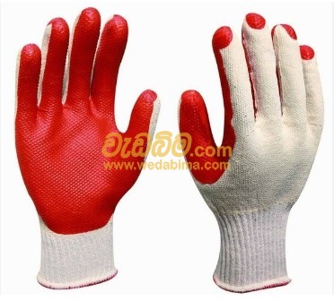 Cover image for Rubber Coated Gloves for sale in sri lanka