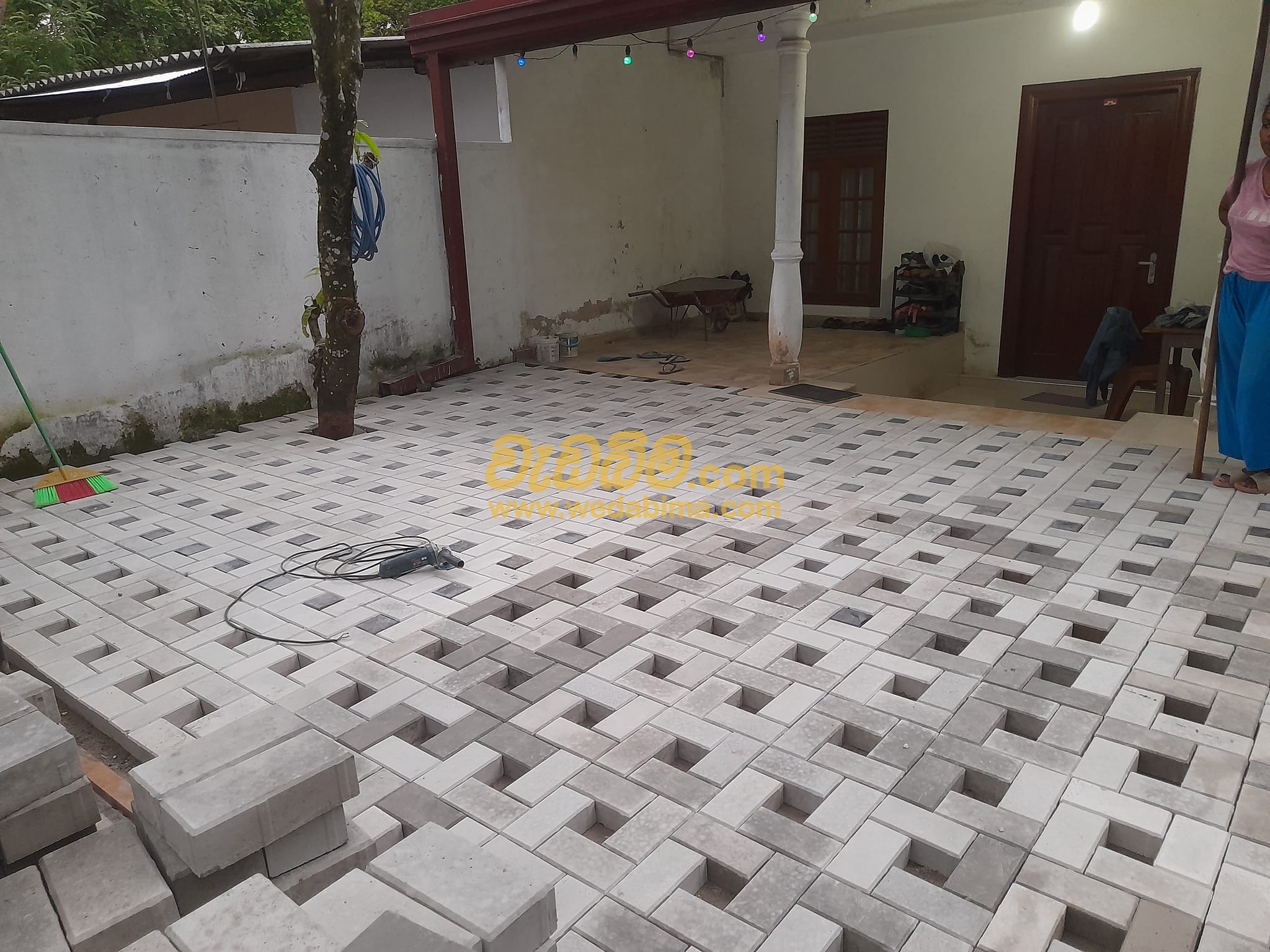 Cover image for Interlock Paving price In Homagama