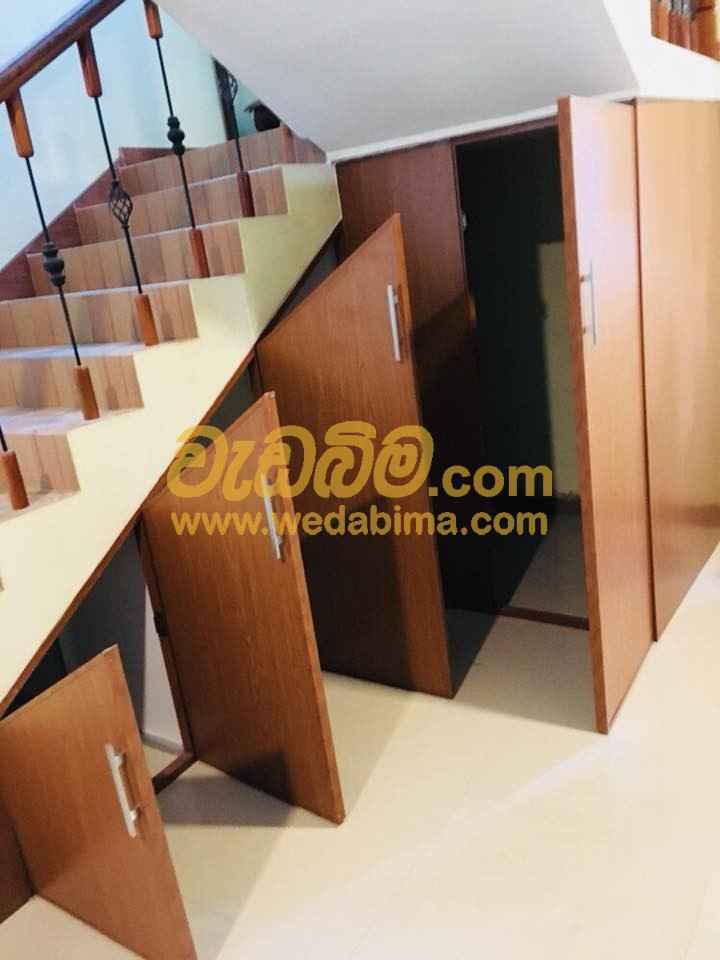 staircase cupboard design contractors in sri lanka