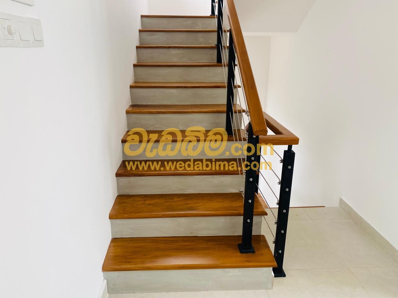 Cover image for Wooden staircase railing design - Colombo