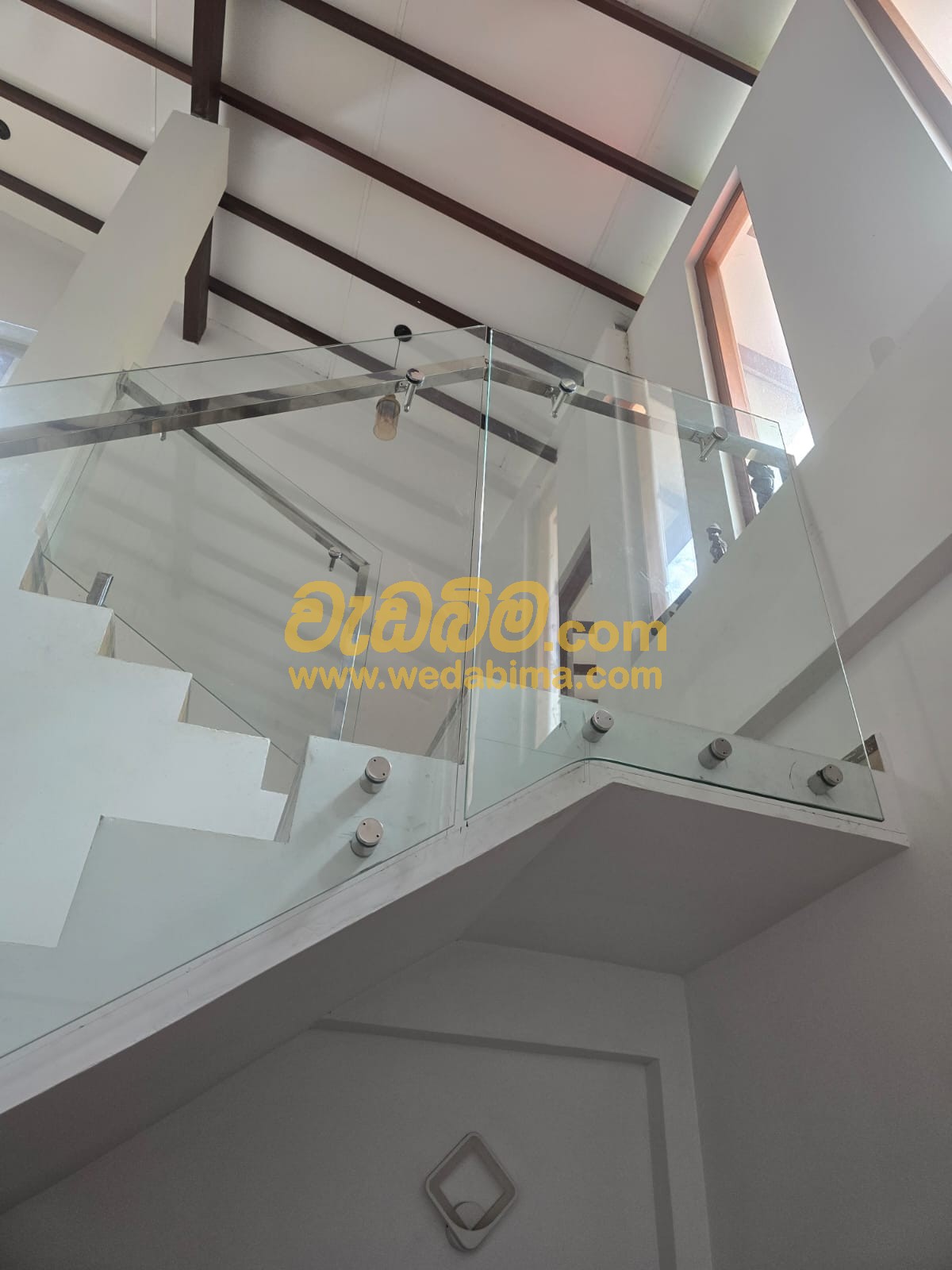 Steel and Tempered Glass Handrail Designs Bandarawela