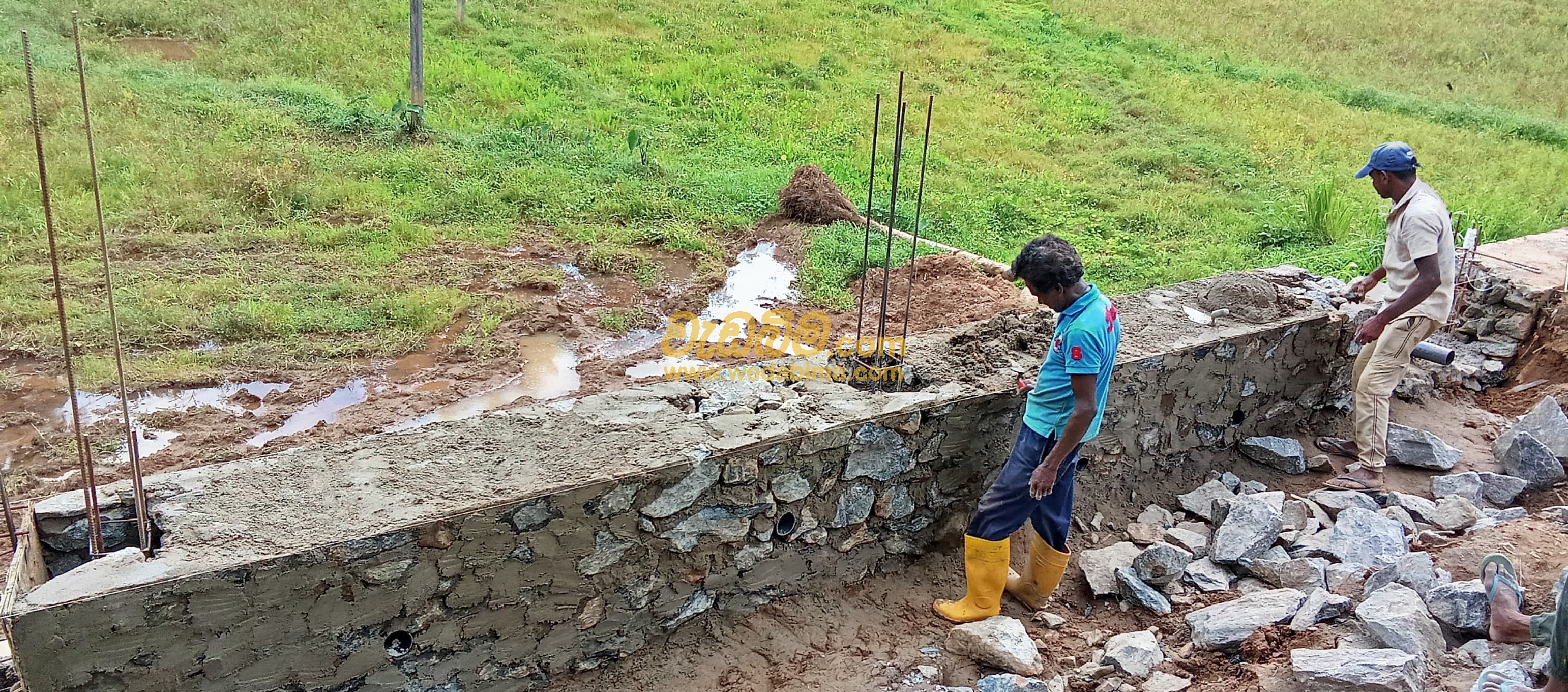 gabion wall construction - Kandy