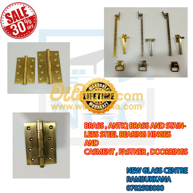 All types of Hinges and Door fitting