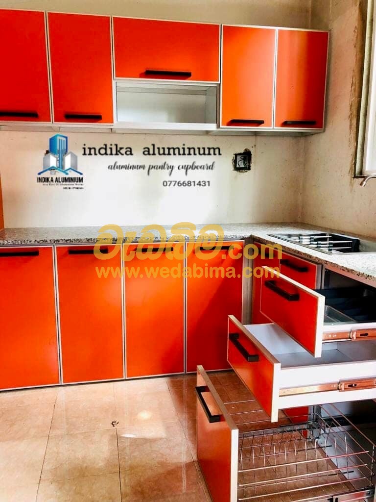 aluminium pantry cupboard designs