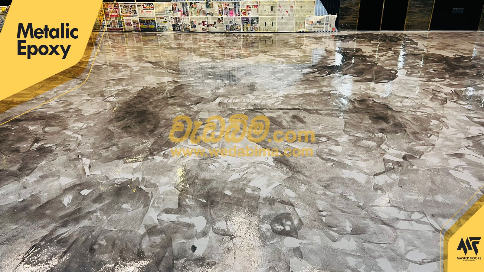 metallic epoxy flooring price - Wellampitiya