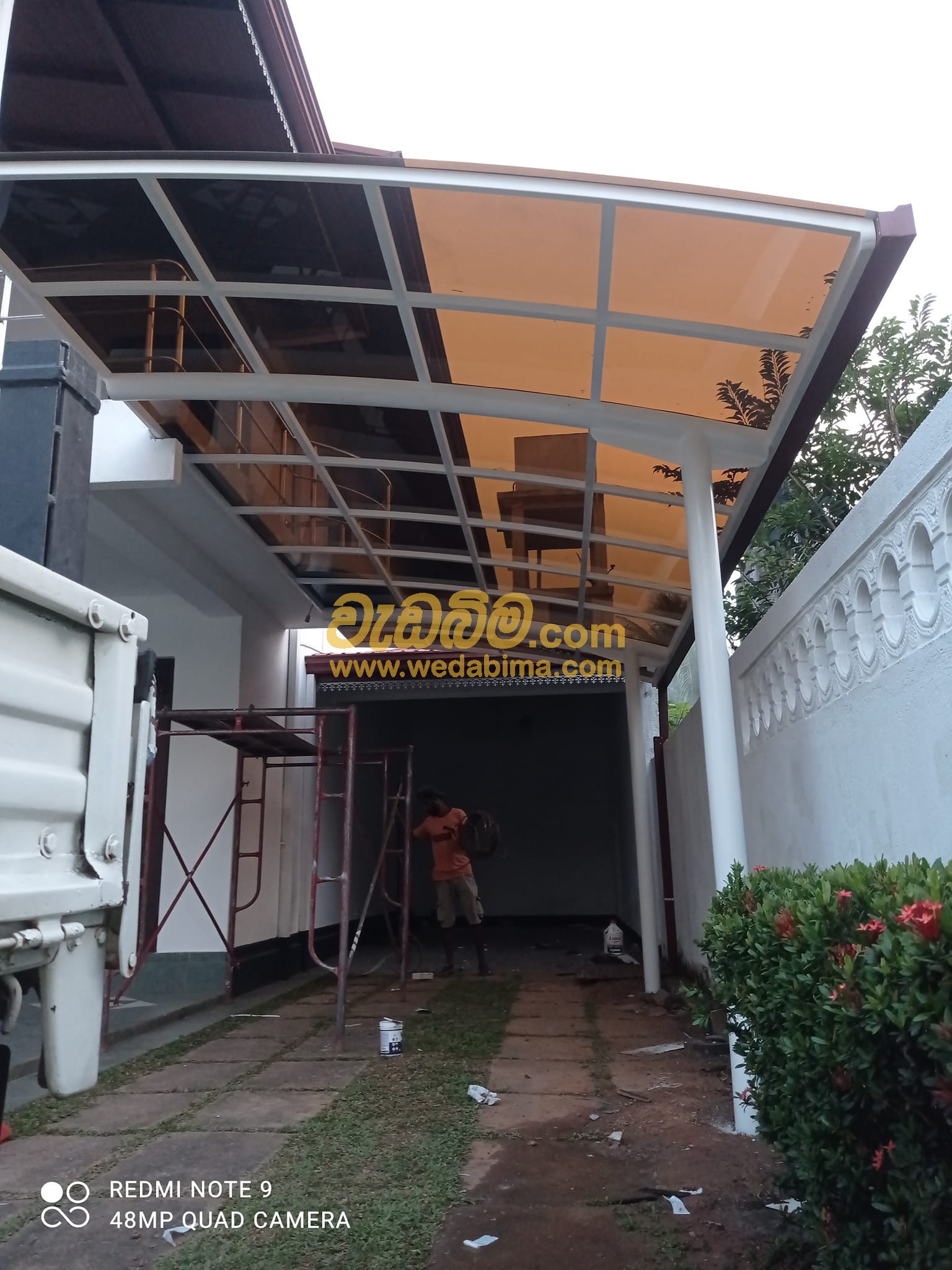 Steel And Tempered Glass Canopies