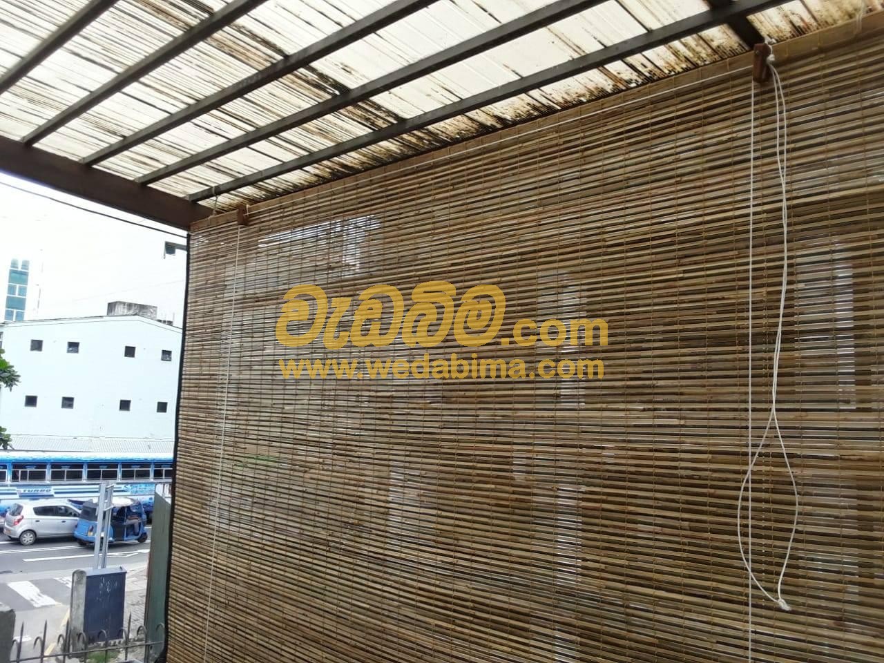 Roller bamboo blinds