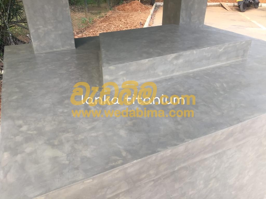 Titanium Cut Cement Floors