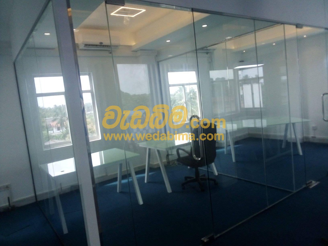 Tempered Glass Partition Work