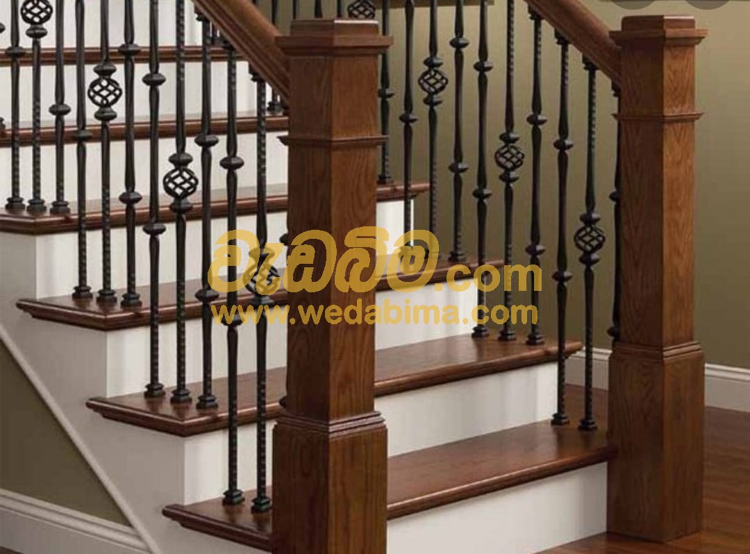 Cover image for Wooden Staircase Railing Design - Colombo