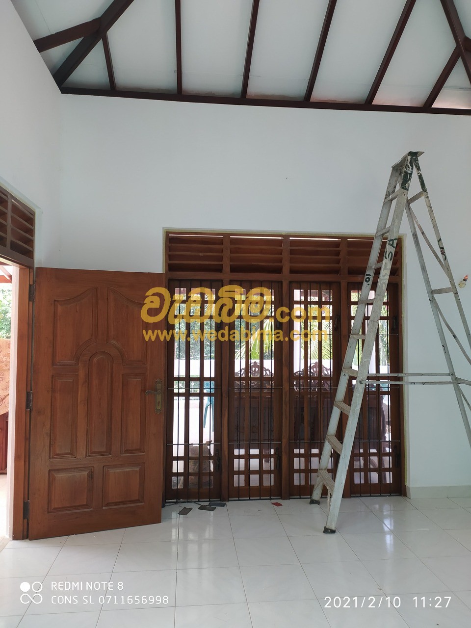 Water Base Wood Painting Work - Colombo