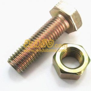Cover image for Hex Head Bolt & Nut Yellow Zinc Plated