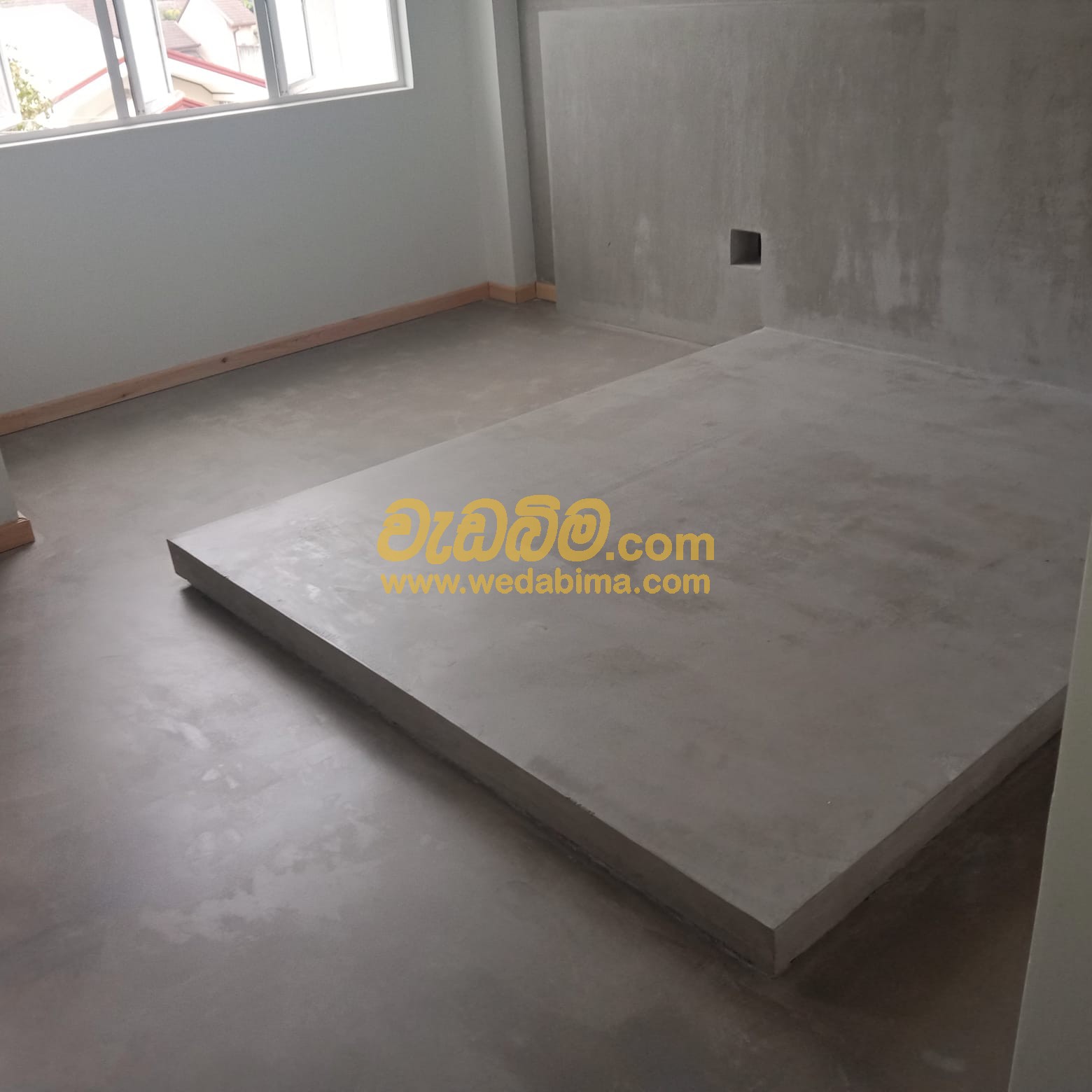Titanium Cement Floors and Walls