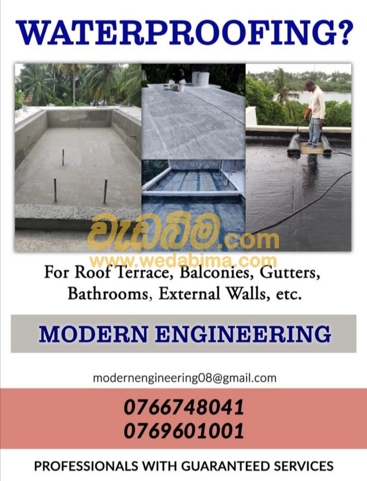 Water Proofing Contractors - Colombo