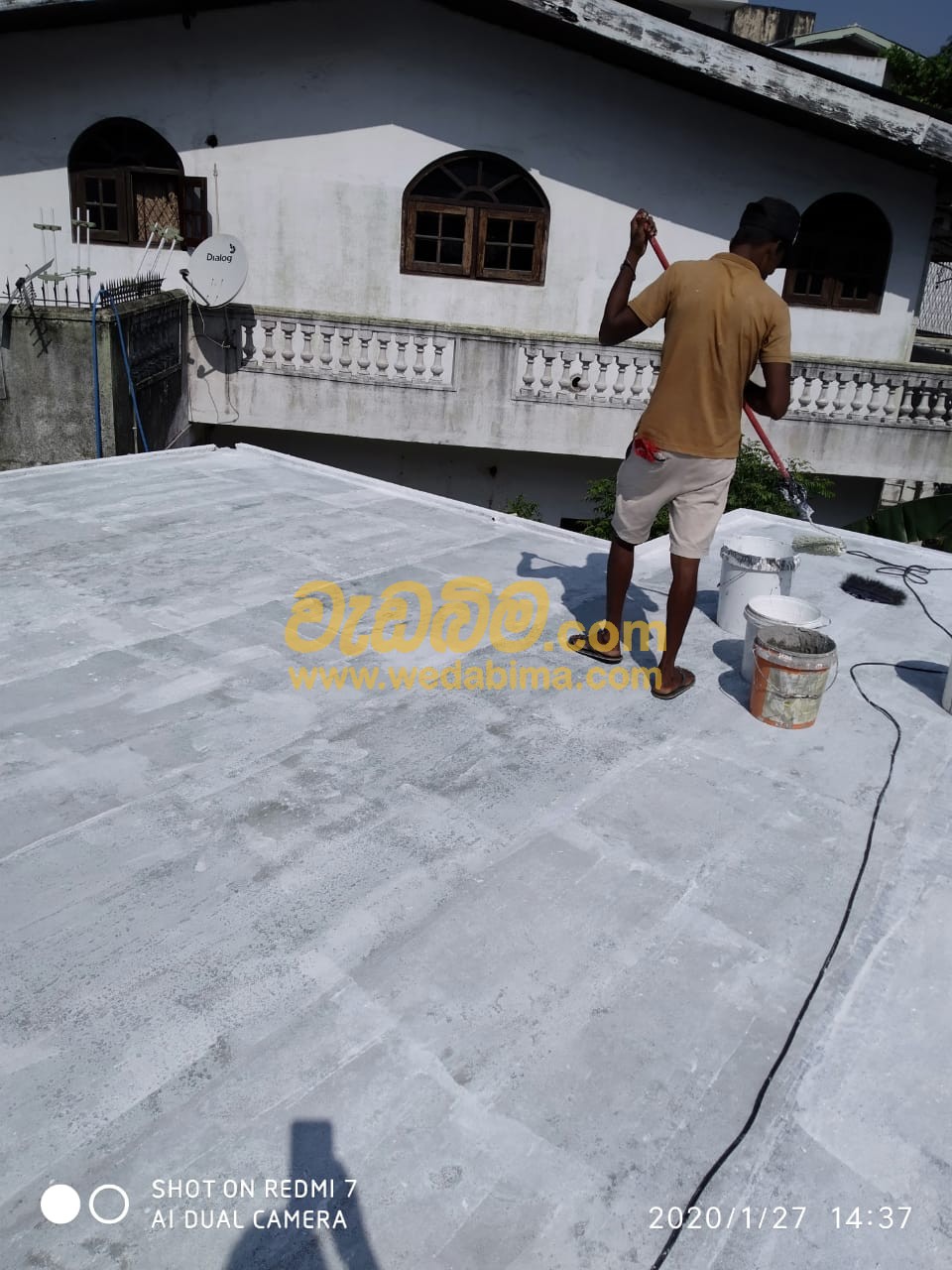 Roof Terrace Waterproofing Work - Colombo