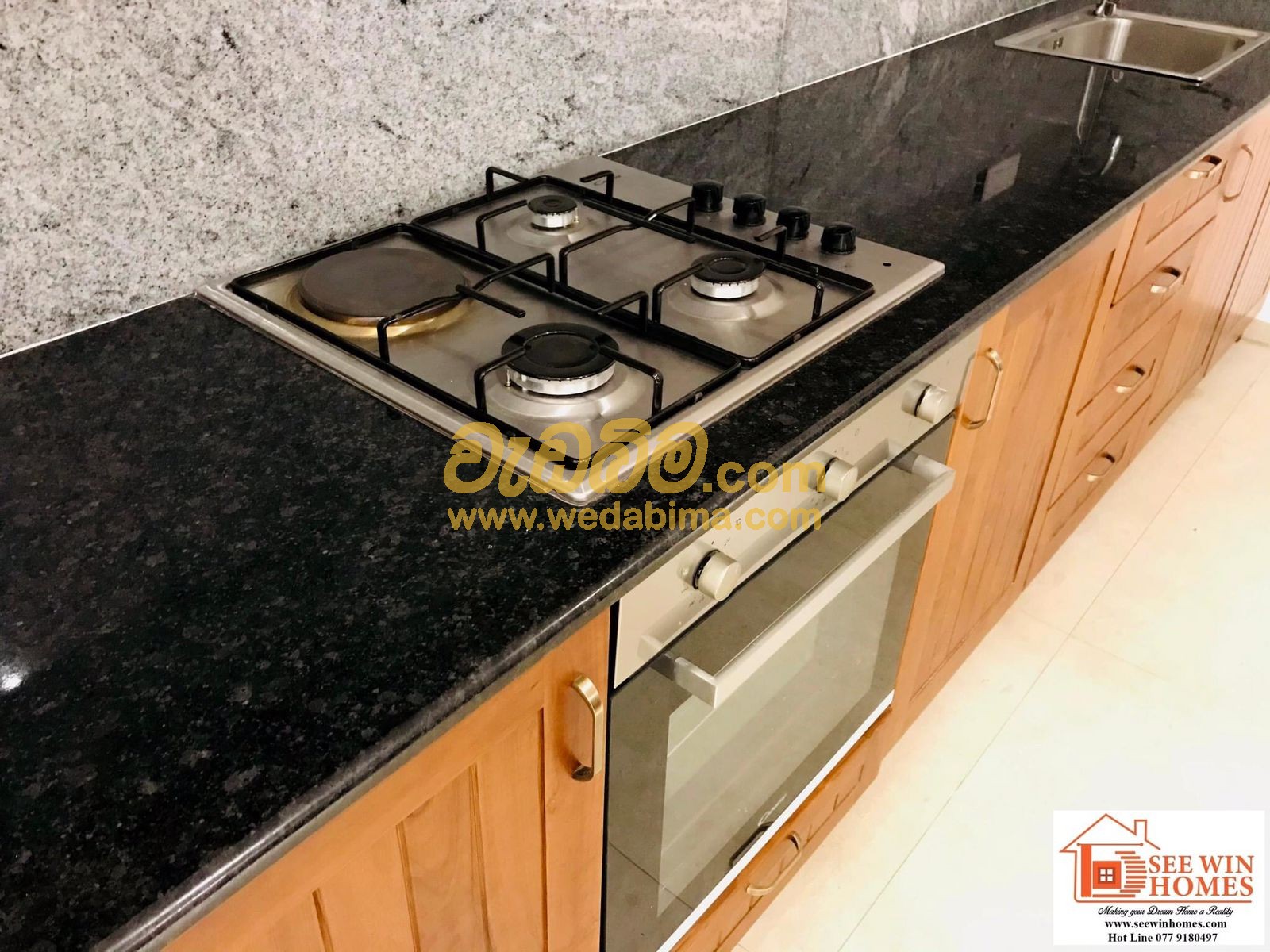 Granite Kitchen Countertops Work - Gampaha