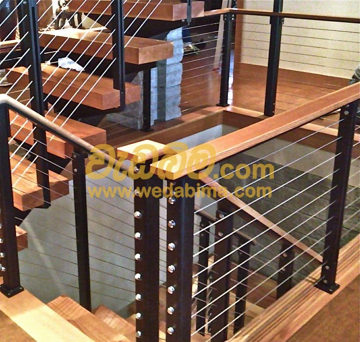 Steel and Timber Staircase Designs Sri Lanka