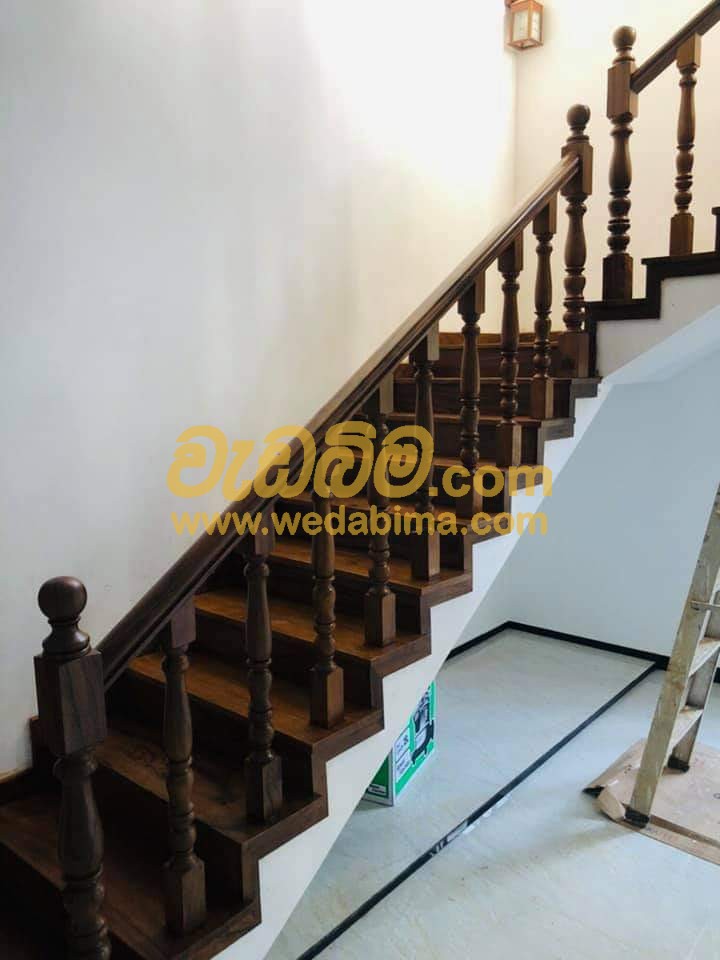 Wooden Staircase in Srilanka