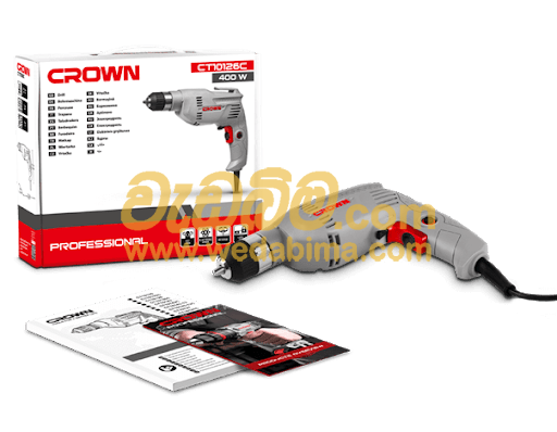 CROWN Electric Drill 10mm 400W KLC