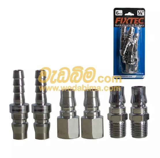 6 PCS 1/4 Inch Quick Coupler & Plug kit