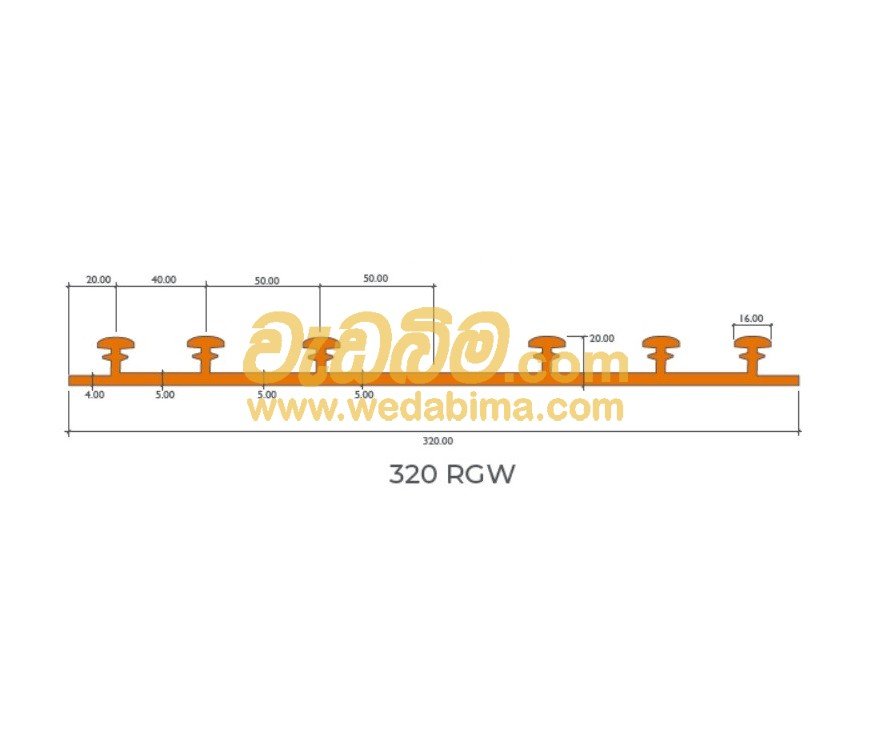 320mm Water Stops for External Construction Joints